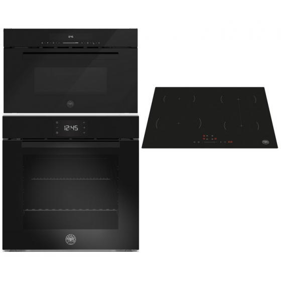 BERTAZZONI FMOD6115PLB2 + P60 4I 1B 26NVS + FMOD3 053W L B1 Σετ Εντοιχισμού Φούρνος Εστία Μικροκυμάτων